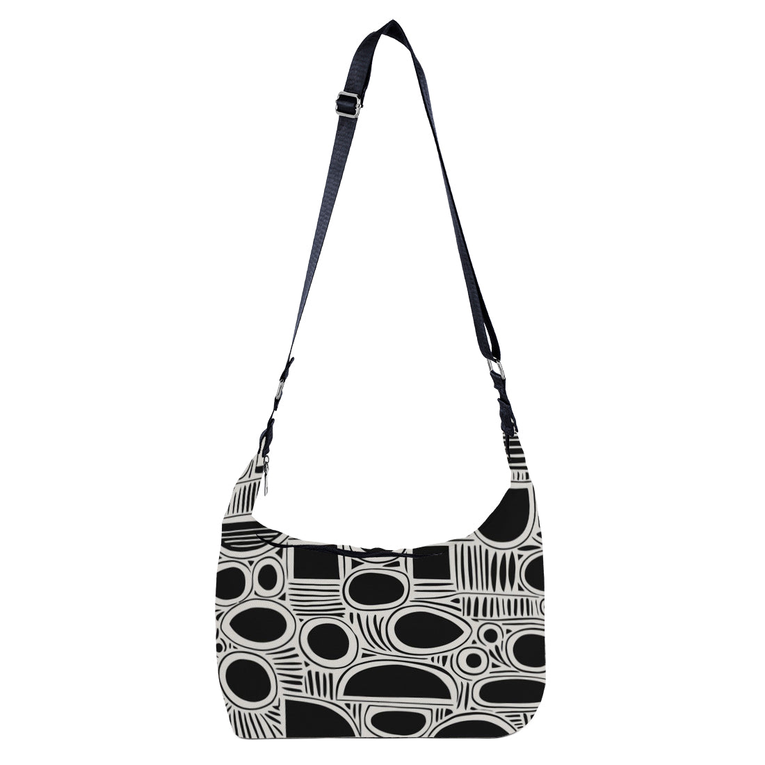 Crescent Bag Abstract Pattern