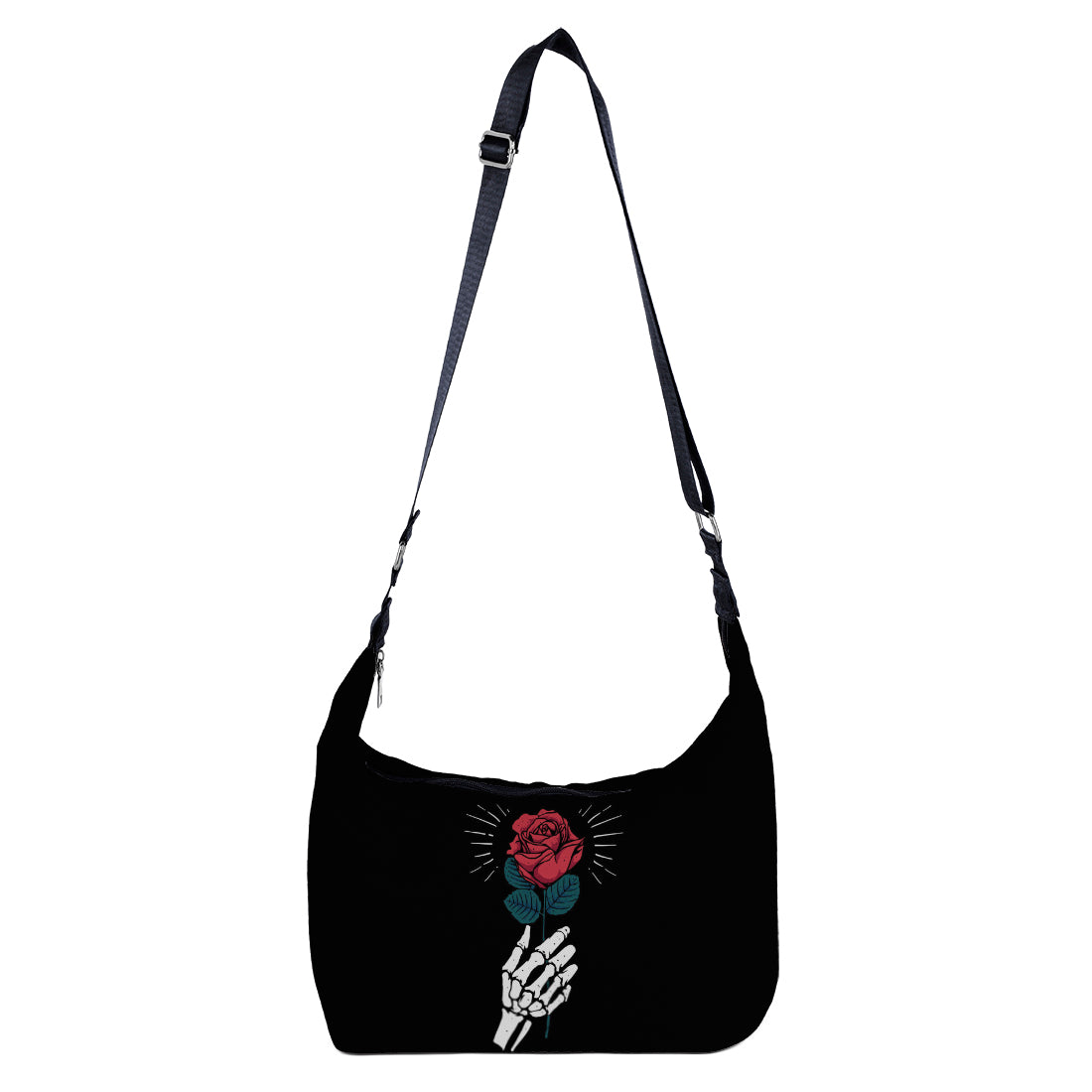 Crescent Bag Red Flower