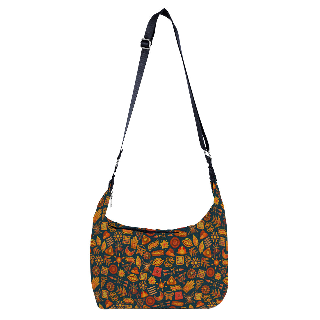 Crescent Bag Whimsical Pattern