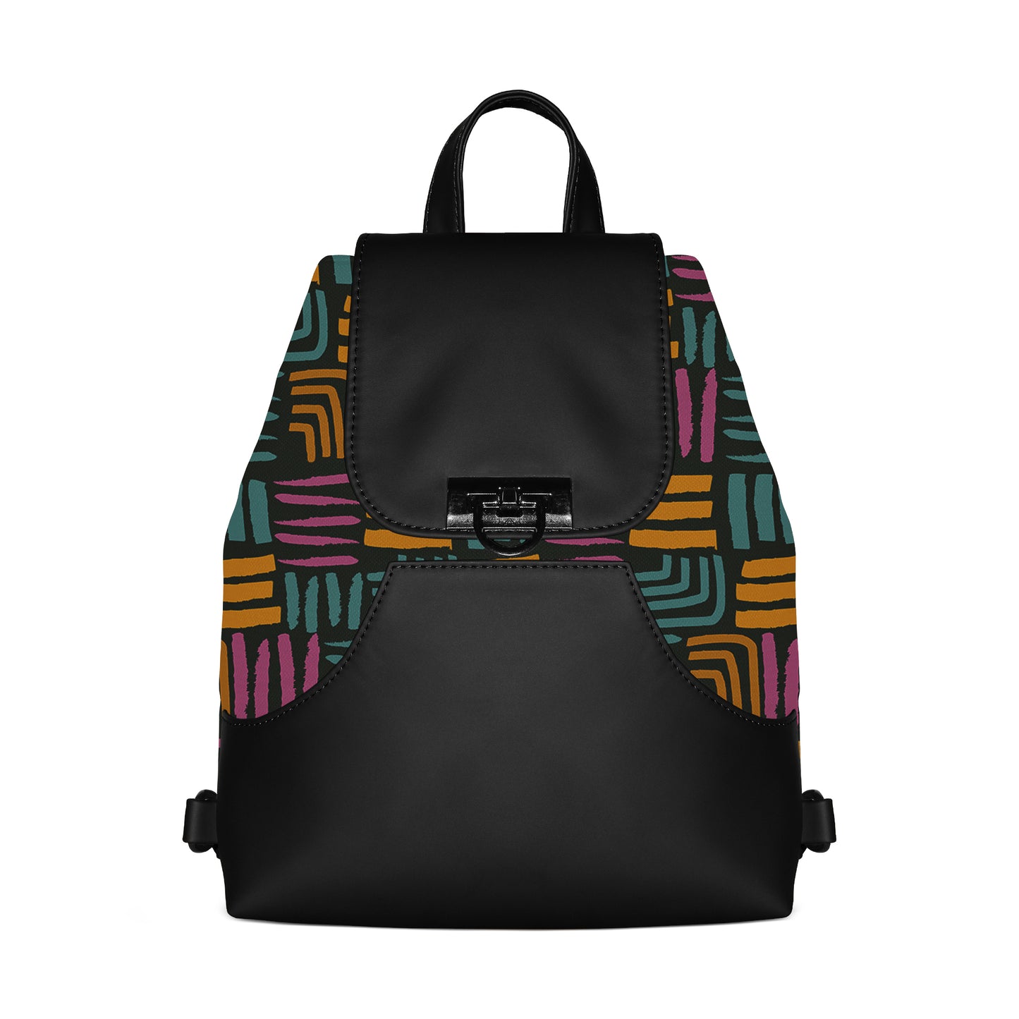Dusty Siena BackPack Modern Blocks