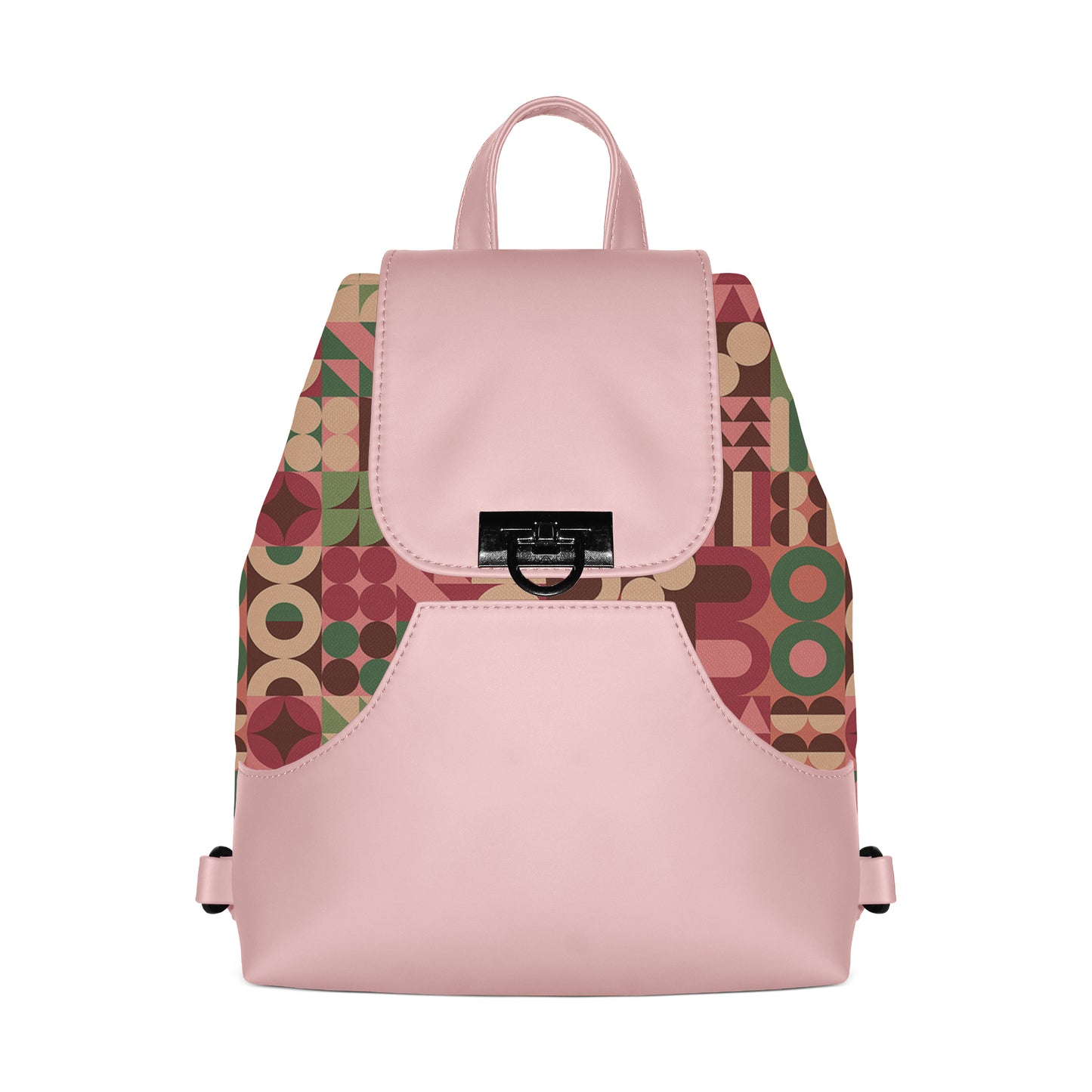 Dusty Siena BackPack Modern Blocks