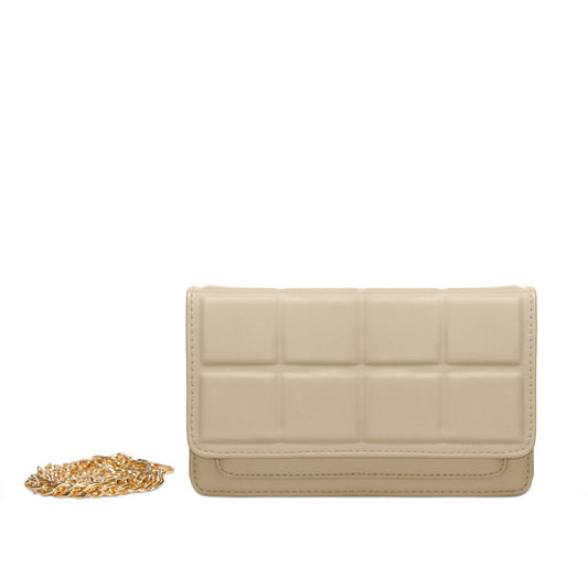 Velvet Crossbody Bag Begie
