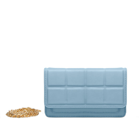 Velvet Crossbody Bag Blue
