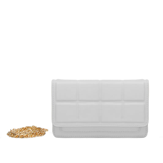 Velvet Crossbody Bag White
